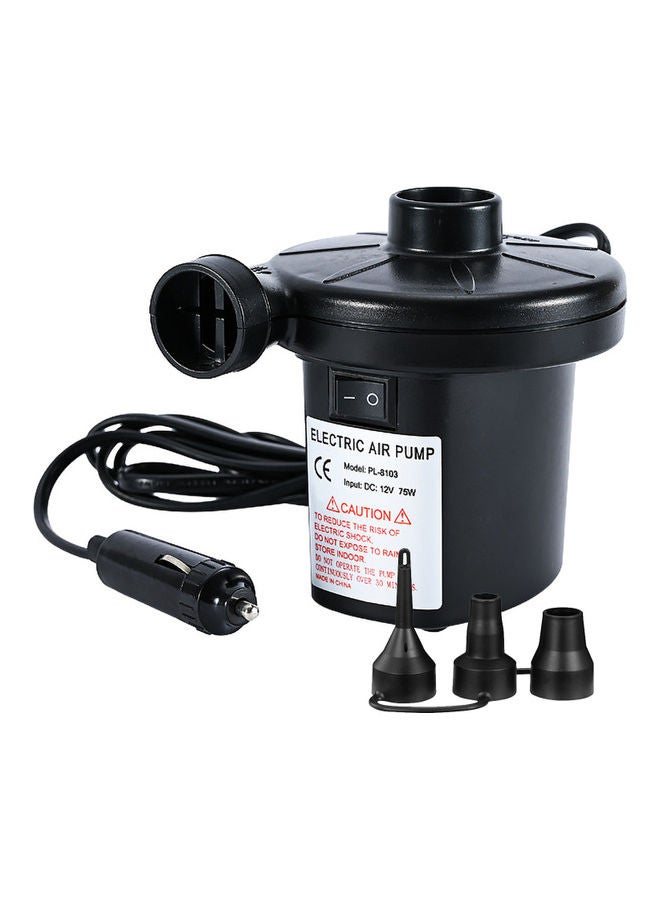 12V Multi-Purpose Electric Air Pump Black 13x10x12cm - Image 5