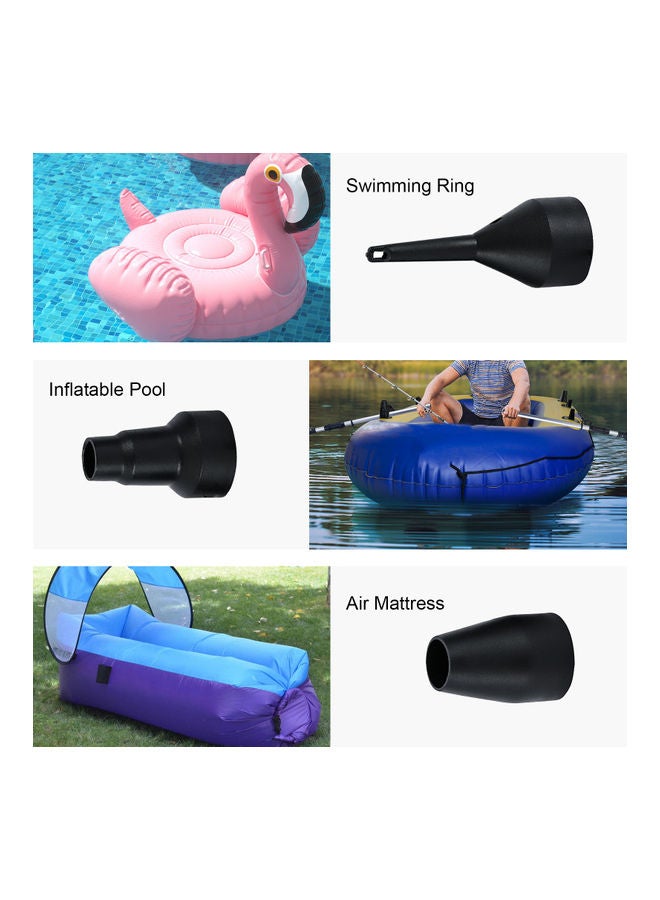 12V Multi-Purpose Electric Air Pump Black 13x10x12cm - Image 2