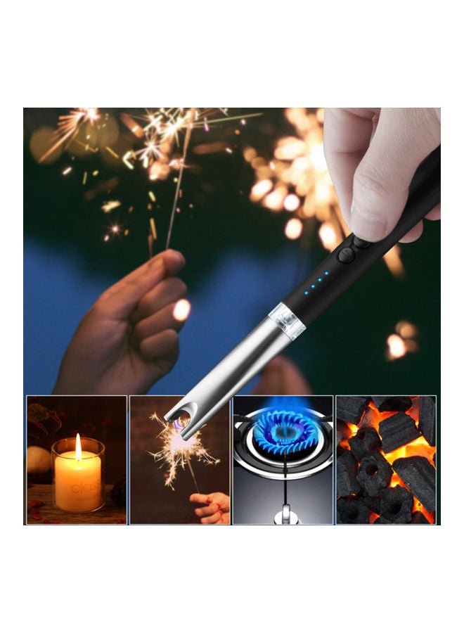 ماركة غير محددة ولاعة كهربائية بتصميم قوس متعددة الوظائف بدون لهب مع كابل USB. لون أسود  - Image 3