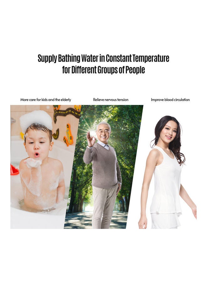 Westore Bathroom Adjustable Thermostatic Mixer Valve Brass Water Mixer Silver/Gold 13x5x7cm - Image 4