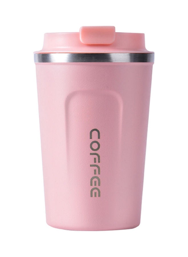 مج قهوة حراري مانع للتسرب من الستانلس ستيل وردي - Image 1