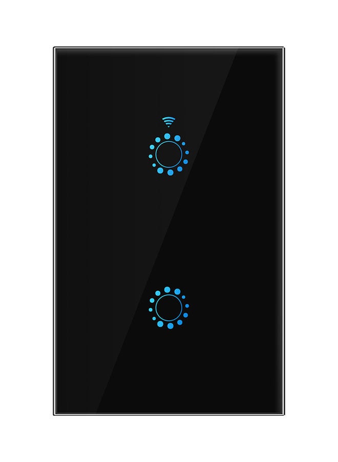Wi-Fi Smart Switch with Installation Screws Black - Image 1