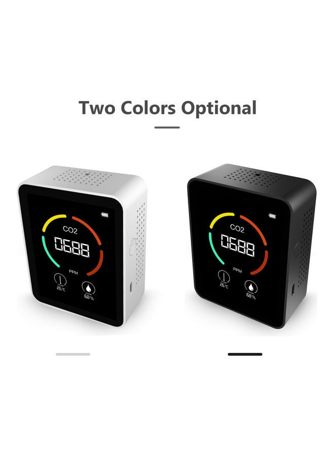 جهاز قياس رقمي 3 في 1 لتحليل الهواء وكاشف لغاز ثاني أكسيد الكربون أسود - Image 4