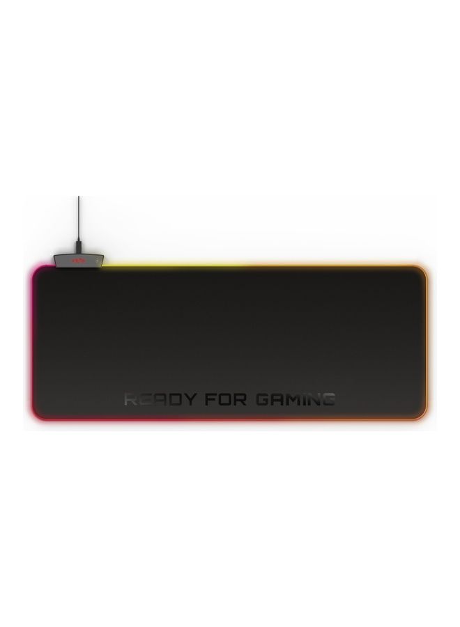 Fabric Gaming Mouse Pad ESG P5 RGB Water Resistant (XL Size, Non-Slip Base), Black