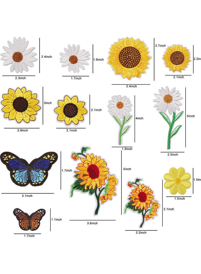 36-Piece Iron Sew Mixed Embroidery Cloth Stickers Multicolour - Image 2