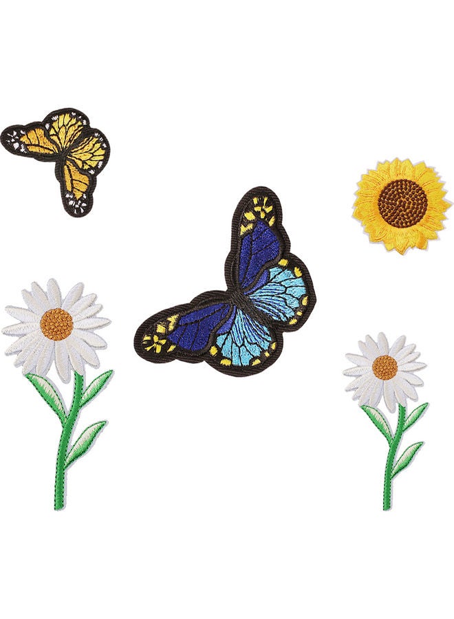 36-Piece Iron Sew Mixed Embroidery Cloth Stickers Multicolour - Image 3
