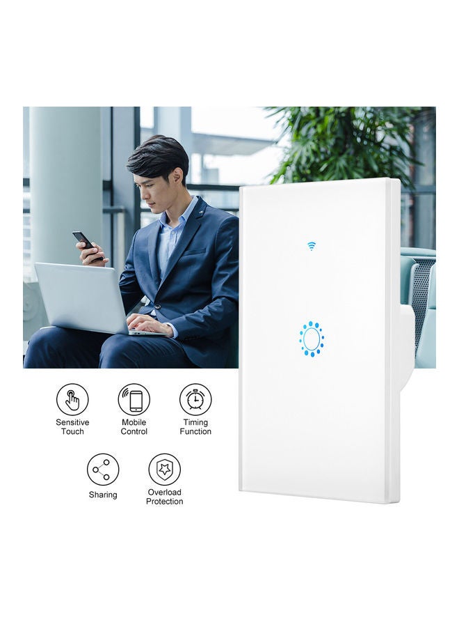 Generic Wi-Fi Smart Switch with Installation Screws White  - Image 5