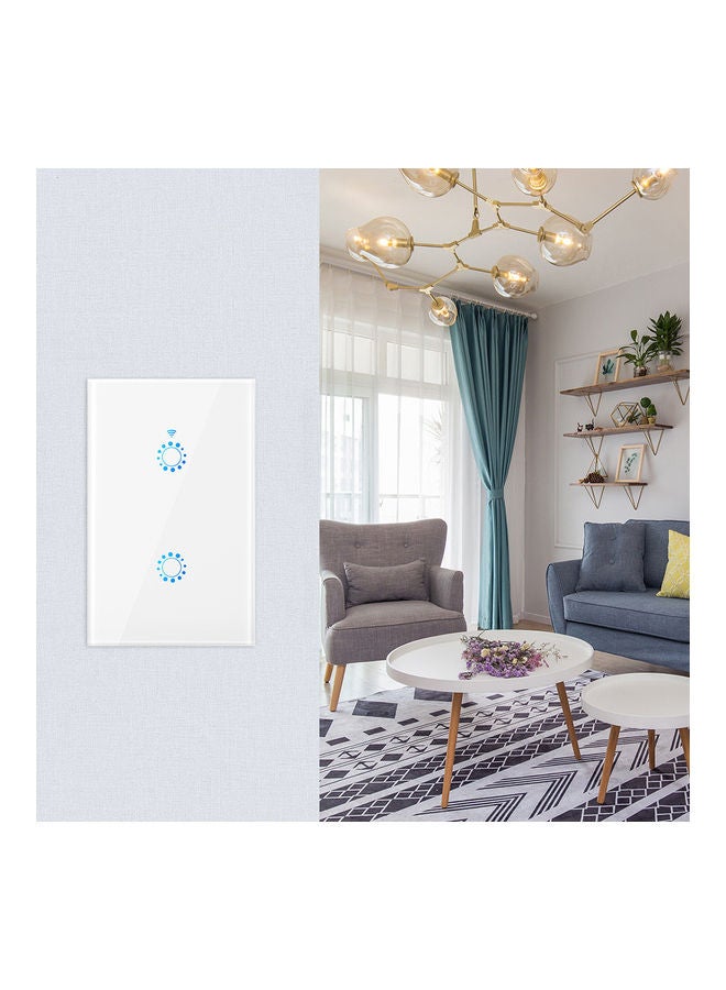 Generic Wi-Fi Smart Switch with Installation Screws White  - Image 2