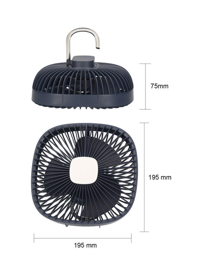 Portable Desk Fan Black/White - Image 5