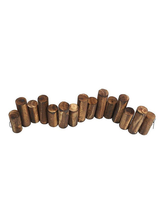 Anticorrosive Wooden Fence Brown 90x19x6cm - Image 1