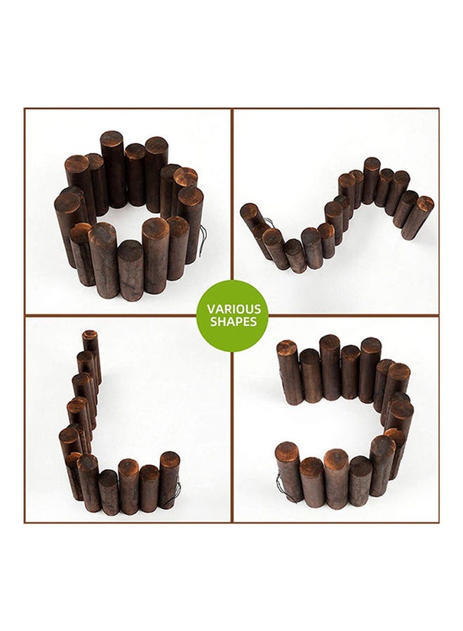 Anticorrosive Wooden Fence Brown 90x19x6cm - Image 3