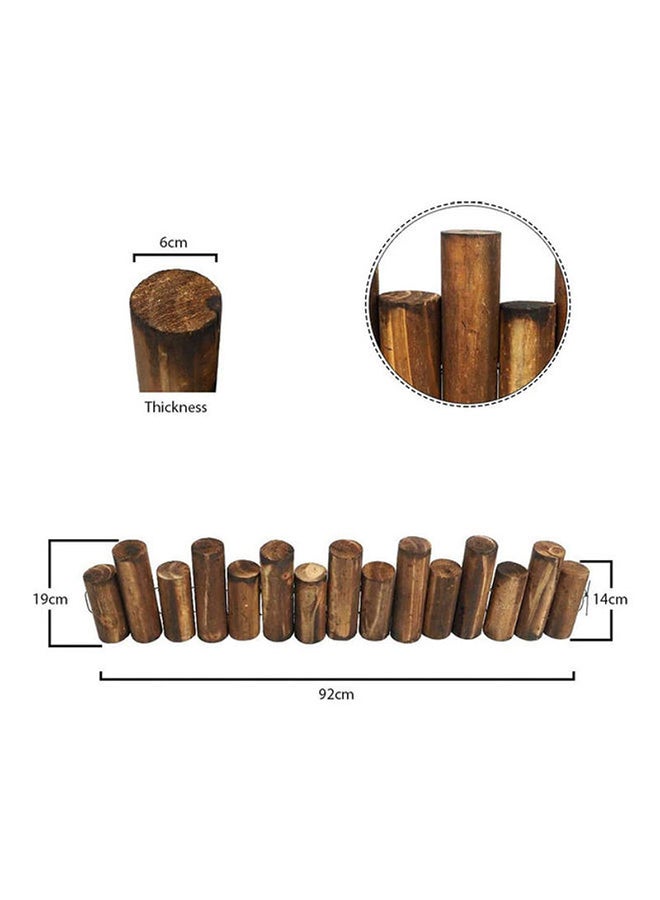 Anticorrosive Wooden Fence Brown 90x19x6cm - Image 2