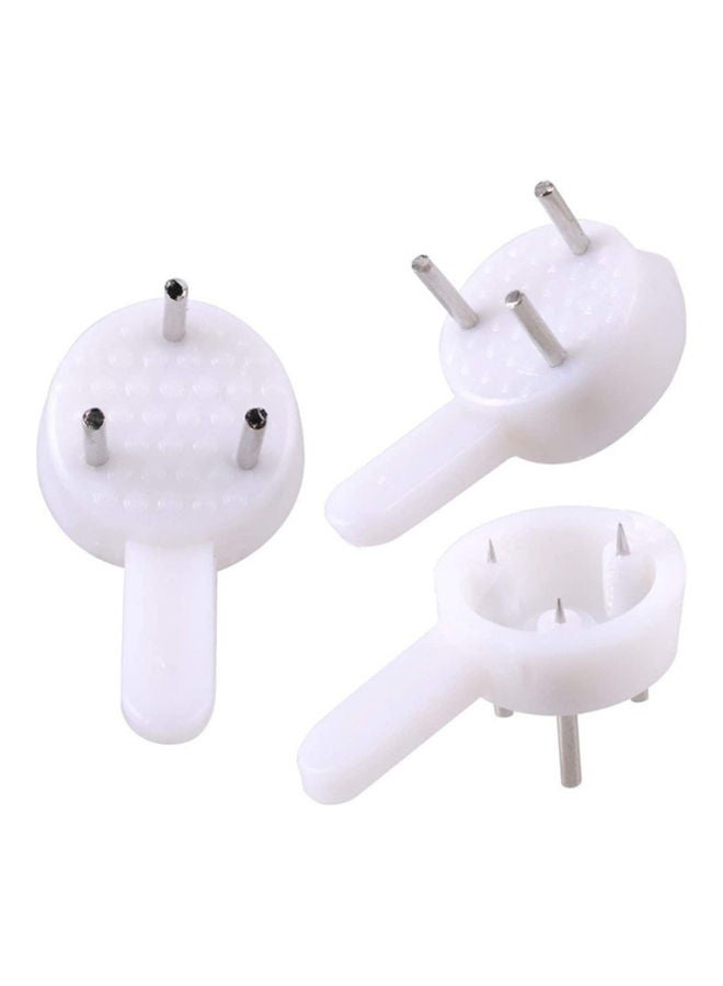 47-Piece Non-Trace Wall Invisible Traceless Drywall Picture Hanging Kit White 2x5x1cm  - Image 3