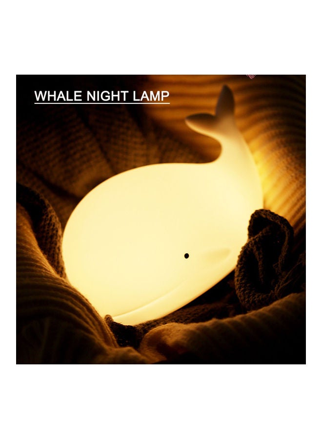 Generic - Cute Whale Shaped Colourful Night Light With Torch Sensor LED White 16.6x9.5x10.9cm - Image 1