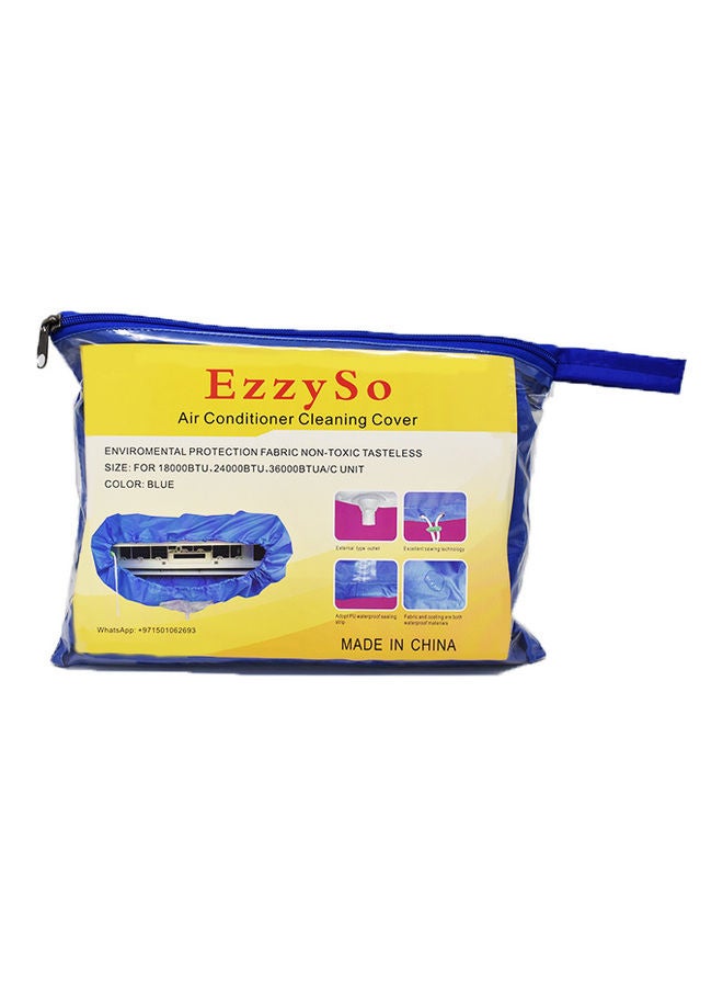 EzzySo Waterproof Air Conditioner Cleaning Cover Blue  - Image 1