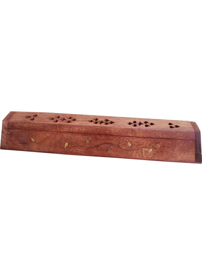 حامل مبخرة خشبي بني 30x6سم - Image 2