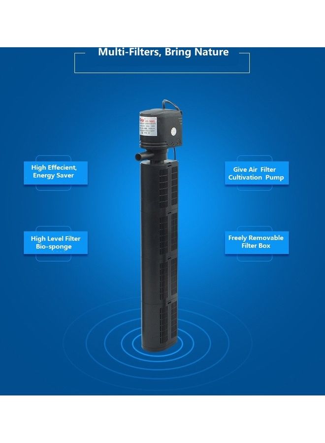 Submersible Aquarium Filter Black - Image 2