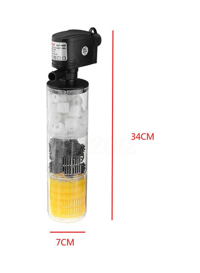 Fish Tank Submersible Oxygenation Pump Spray Yellow/Black/White - Image 2