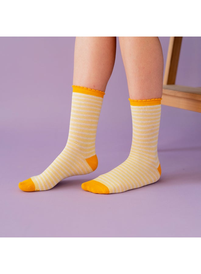 Milk & Moo - 4 Pairs Casual Comfortable Socks Multicolour - Image 1
