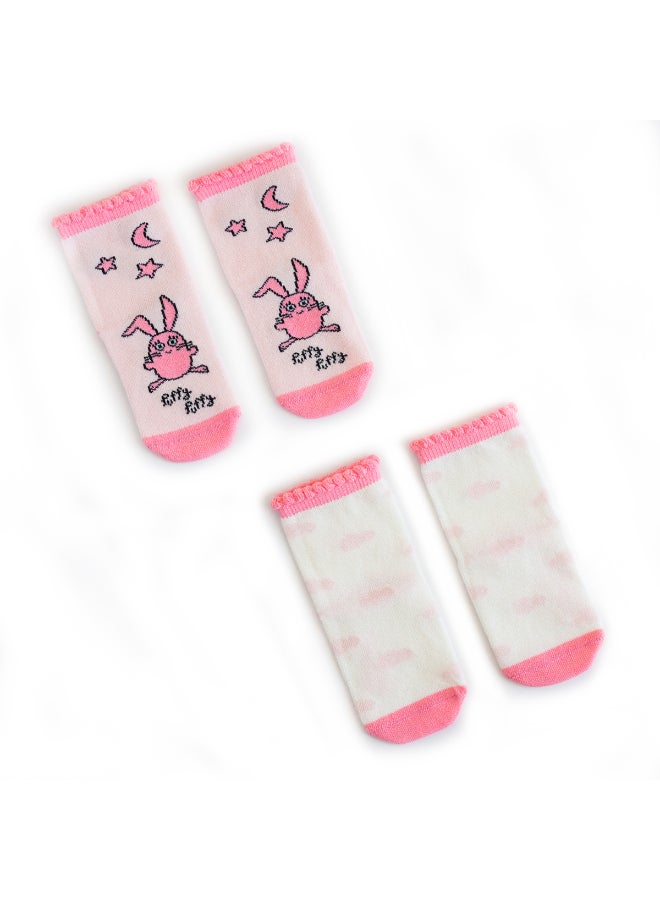 Milk & Moo 4 Pairs Casual Comfortable Socks Multicolour  - Image 2