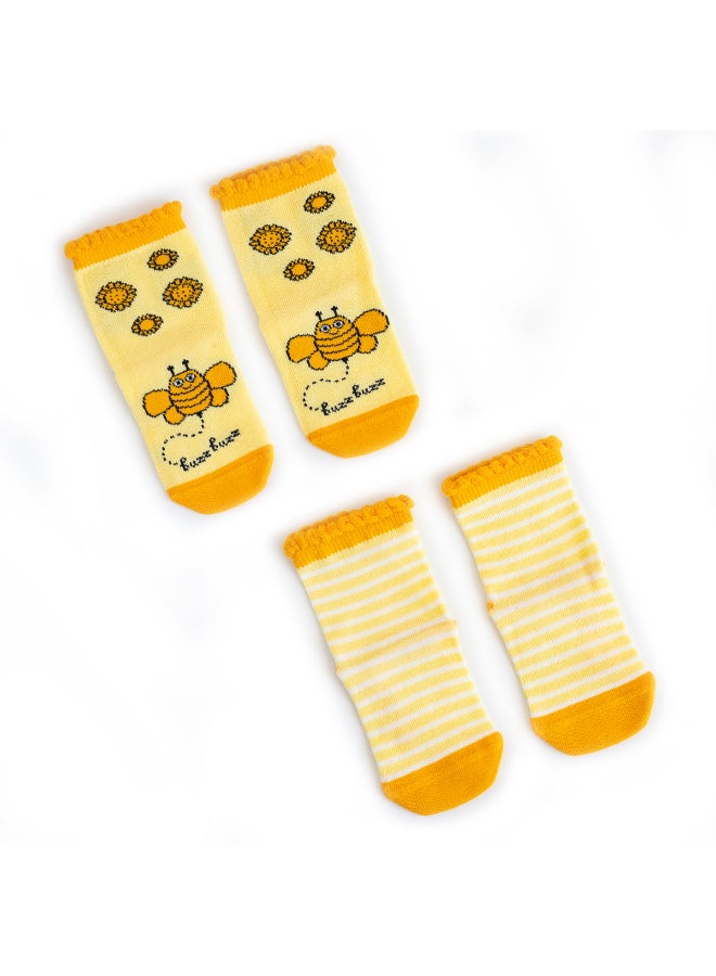 Milk & Moo 4 Pairs Casual Comfortable Socks Multicolour  - Image 4
