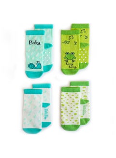 4 Pairs Casual Comfortable Socks Multicolour