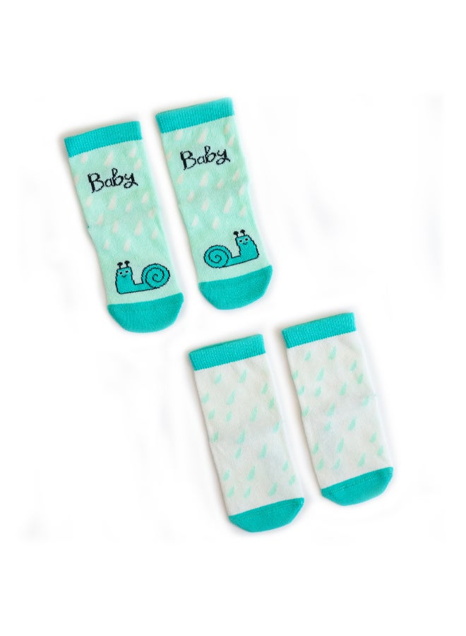 Milk & Moo - 4 Pairs Casual Comfortable Socks Multicolour - Image 1