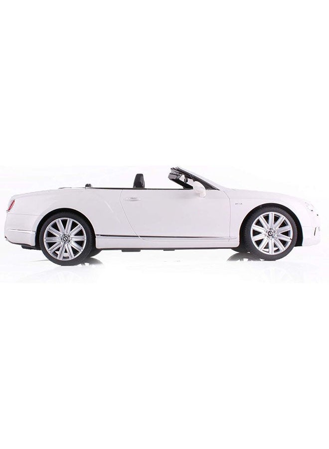 راستار لعبة سيارة بنتلي كونتينينتال جي تي سبيد قابلة للتحويل مقاس 1:12، لون أبيض - Image 4