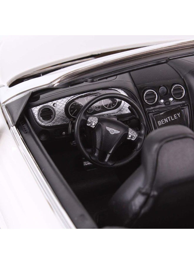 راستار لعبة سيارة بنتلي كونتينينتال جي تي سبيد قابلة للتحويل مقاس 1:12، لون أبيض - Image 5