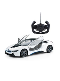 RASTAR R/C 1:14 BMW i8 Open door By Controller White  - Image 1