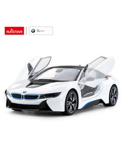 RASTAR R/C 1:14 BMW i8 Open door By Controller White  - Image 2