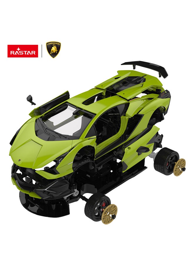 راستار مجموعة بناء سيارة لامبورجيني سيان 1:18 R/C على طراز مكعبات ليجو - Image 3