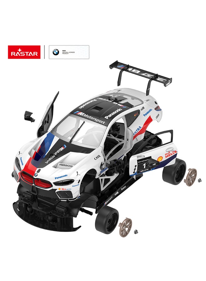 RASTAR - R/C 1:18 BMW M8 GTE Building Kit Lego Building Blocks Style - Image 1