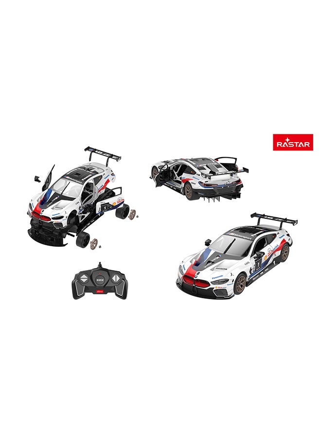 RASTAR - R/C 1:18 BMW M8 GTE Building Kit Lego Building Blocks Style - Image 1