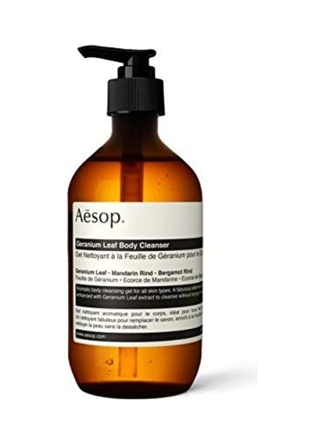 أيسوب منظف للجسم بخلاصة أوراق نبات الجيرانيوم شفاف 500ملليلتر