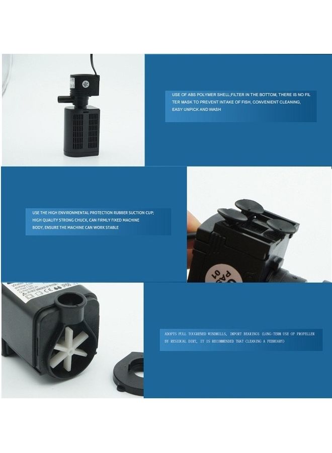 Submersible Aquarium Internal Filter Black - Image 3