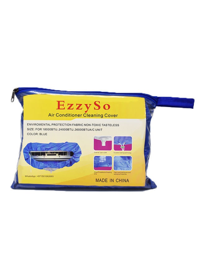 EzzySo Waterproof Air Conditioner Cleaning Cover Blue - Image 1