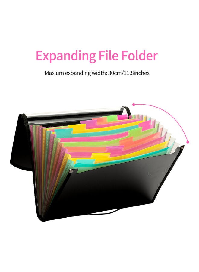 13-Pocket Extended Folder Multicolour