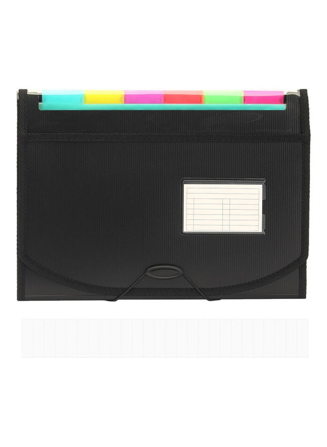 13-Pocket Extended Folder Multicolour