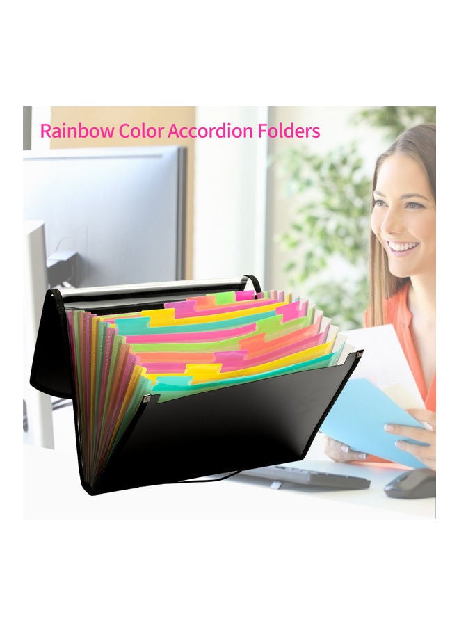13-Pocket Extended Folder Multicolour