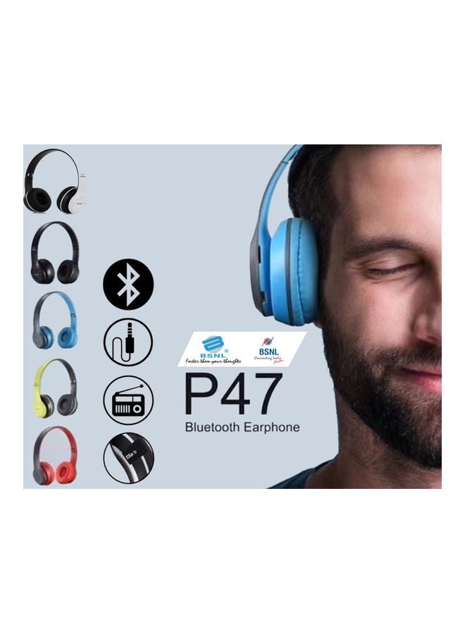 بي إس إن إل سماعة رأس ستيريو لاسلكية قابلة للطي توضع على الأذن وتعمل بتقنية البلوتوث أخضر - Image 2