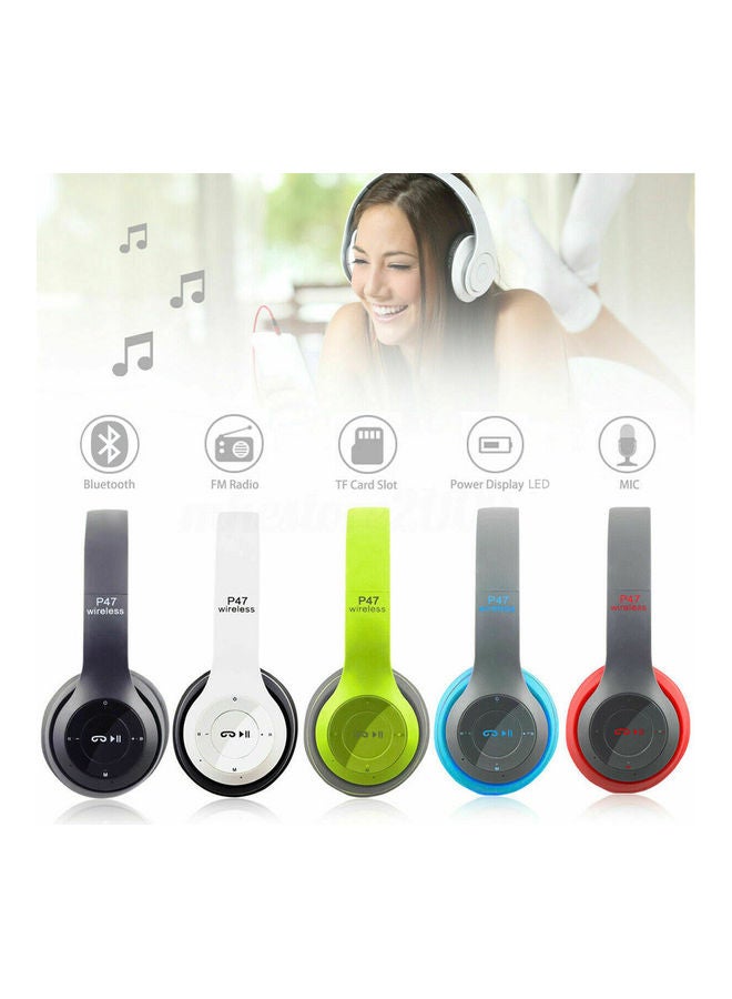 Wireless Bluetooth On-Ear Stereo Foldable Headphone Green - v1626695837/N49275972A_4