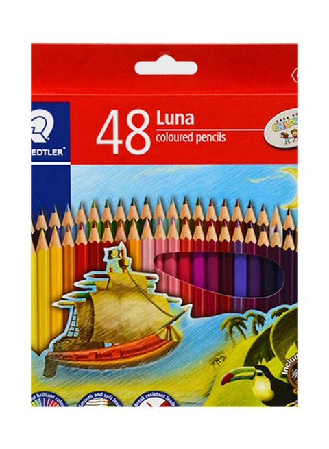 Luna Coloring Pencil Set, Pack Of 48 Multicolour