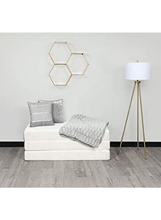 Milliard Single Tri-Fold Mattress With Washable Cover White 190x63x10cm - Image 5