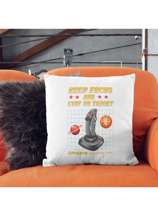 Gaming Design Decorative Throw Pillow White - Image 2