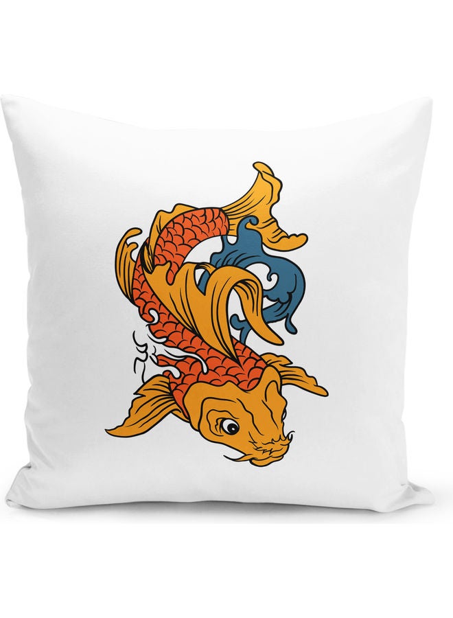Dragon Fish Design Decorative Throw Pillow Pillow Multicolour - Image 1