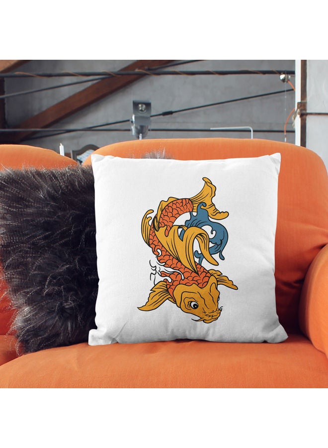 Dragon Fish Design Decorative Throw Pillow Pillow Multicolour - Image 2