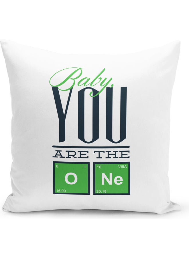 وسادة زينة بتصميم مطبوع عليه عبارة "Baby You Are The One" متعدد الألوان - Image 1