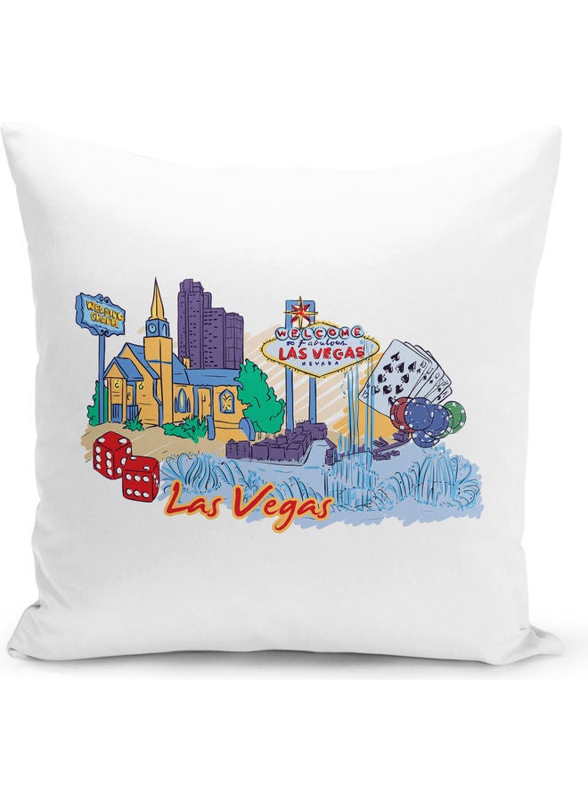 Las Vegas Themed Decorative Throw Pillow Multicolour - Image 1