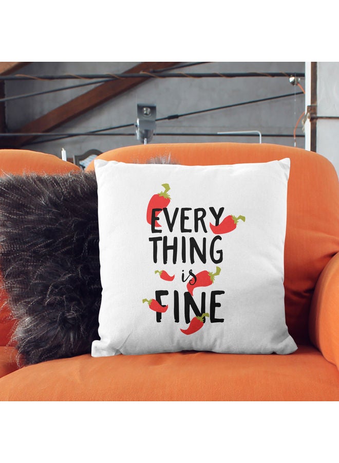 Spicy Decorative Throw Pillow White - Image 2